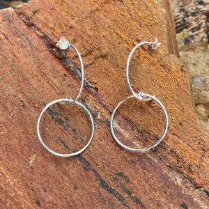 Pendientes plata Bohai.